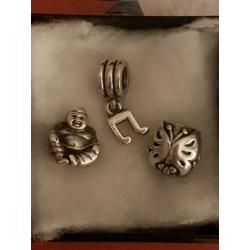 Originele PANDORA bedels €10,= per stuk gehele set €25,=