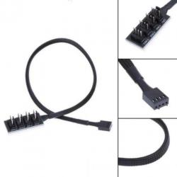 Female To 4 Male 4 Pin Port koeling fan kabel splitter