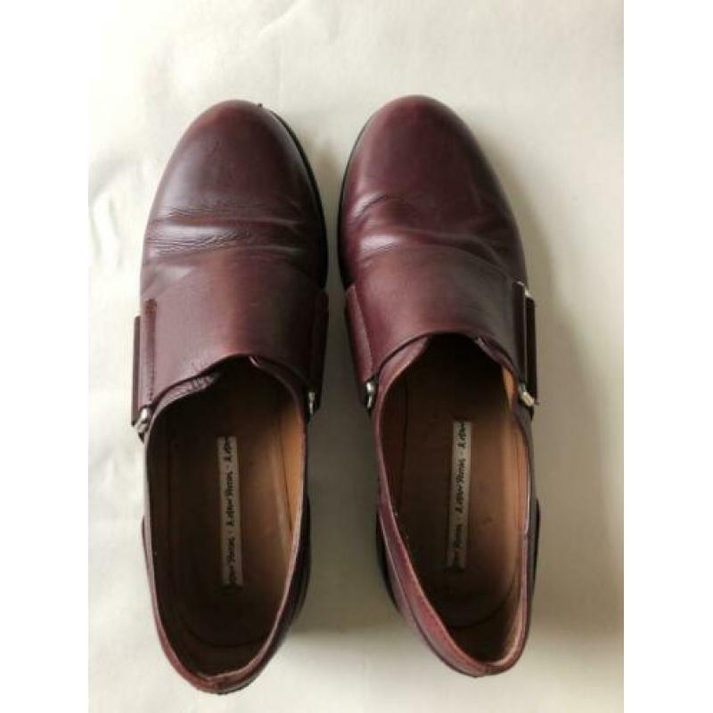 Leren aubergine brogues schoenen And Other Stories 40