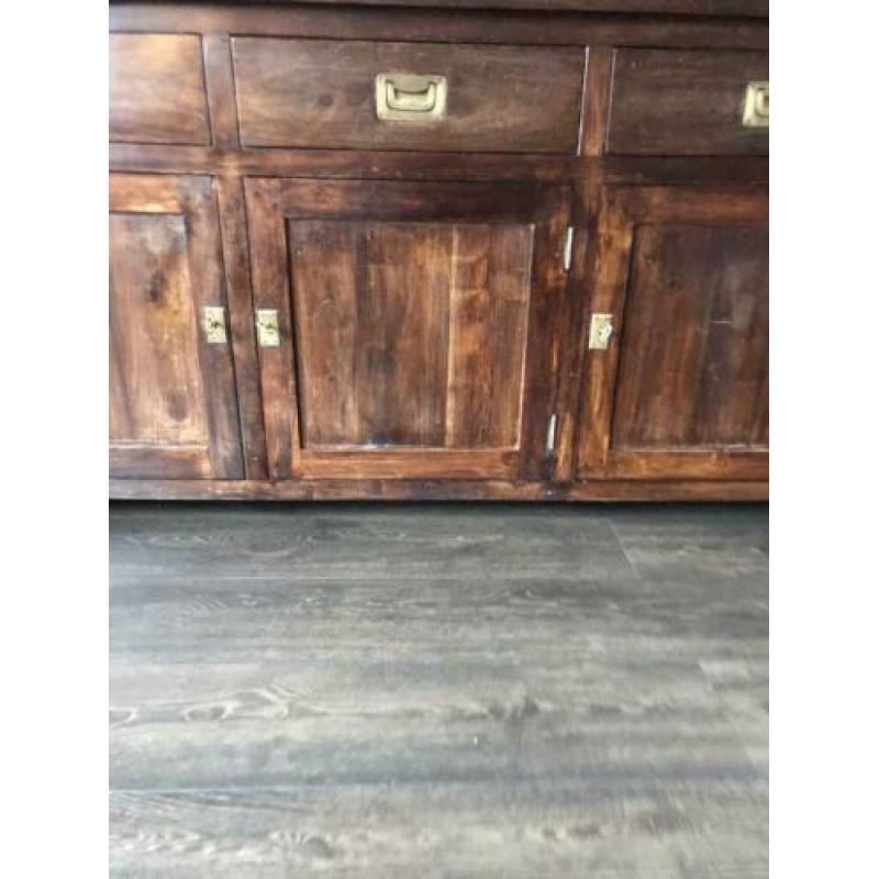 Dressoir eikenhout + bijpassende spiegel