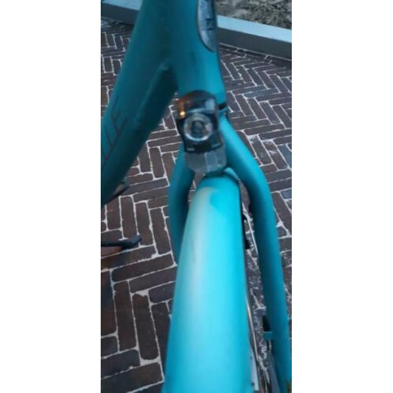 Lichtblauwe damesfiets