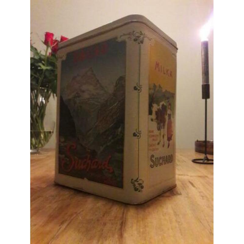 Zeldzaam antiek blik Chocolat Suchard