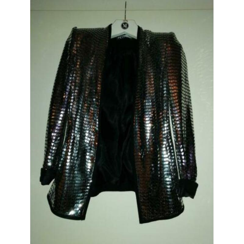 Zara blazer jasje maat xs Kleur zilver