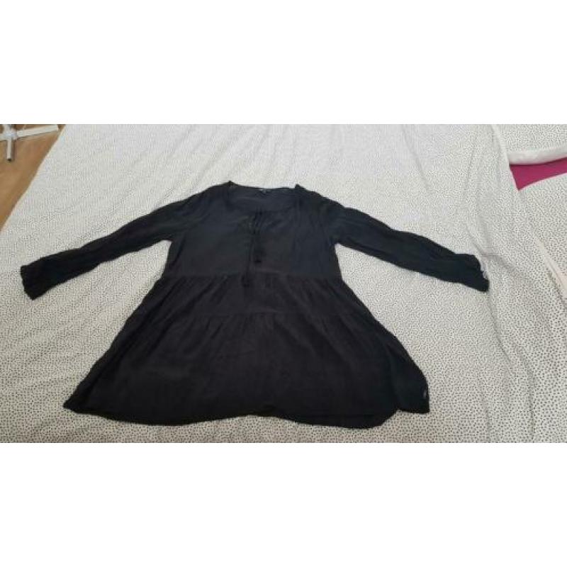 Dunne, zwarte tuniek, Didi. Maat 44. (15,00 incl verzenden.)