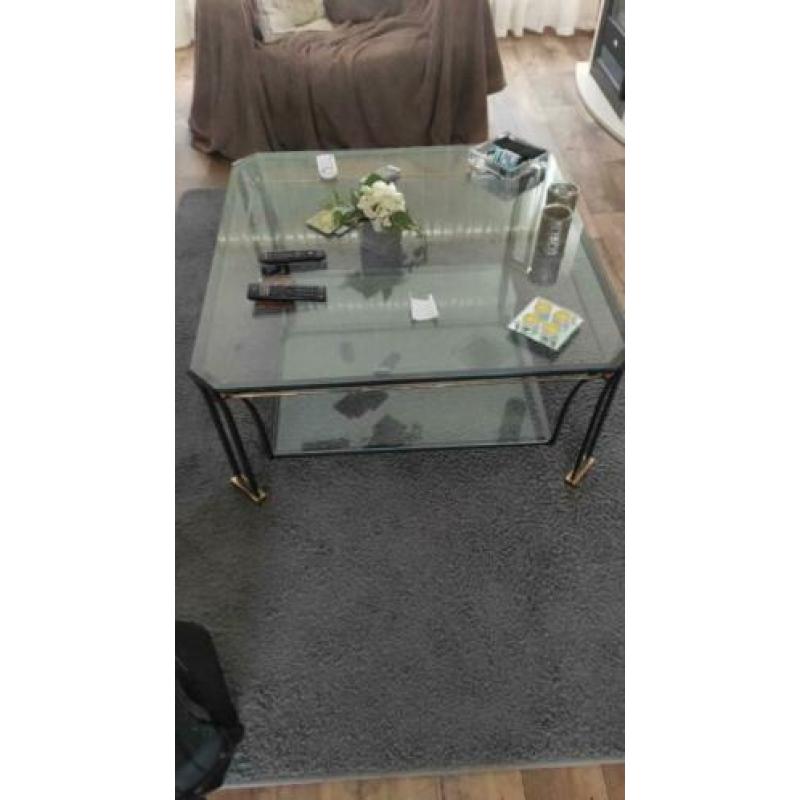 Glazen salontafel
