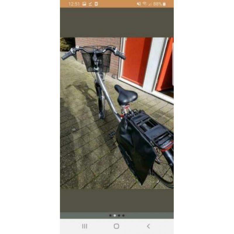 Dames fiets 8 versnellingen mand+fietstassen