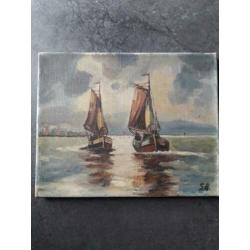 Schilderij zeilschepen