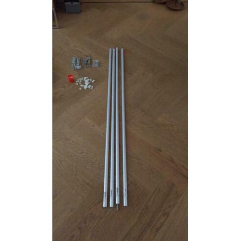 Gordijnrails Ikea Zilver 140 cm 4 stuks