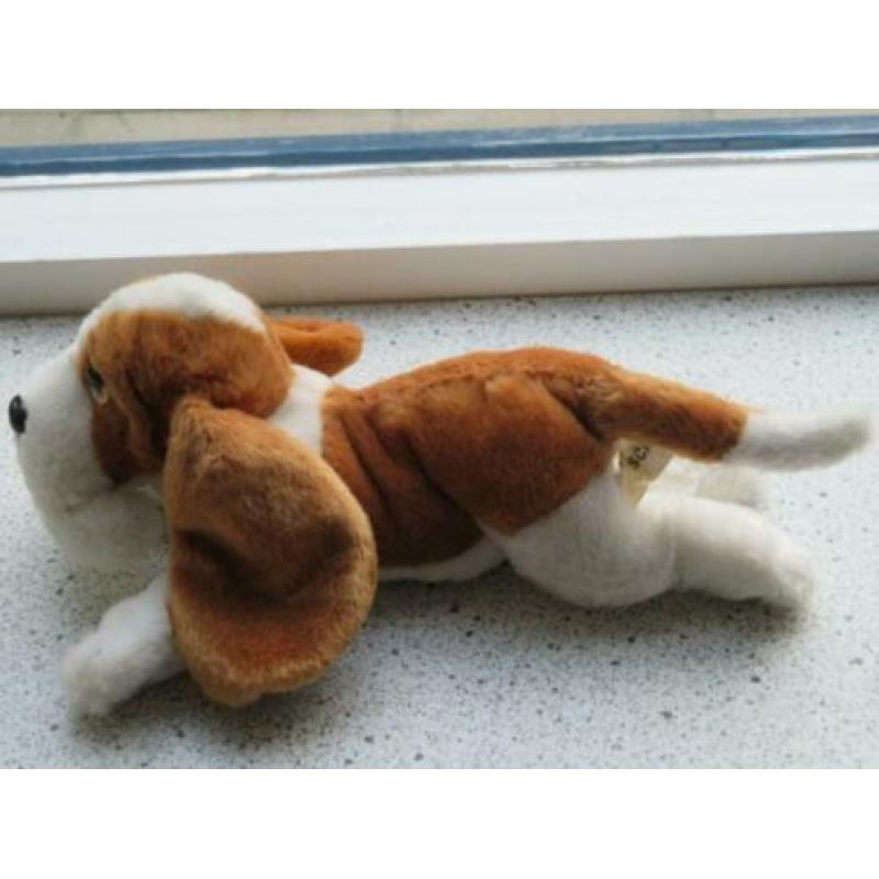 Hond Beagle van Scapino bruin wit glanzend velours