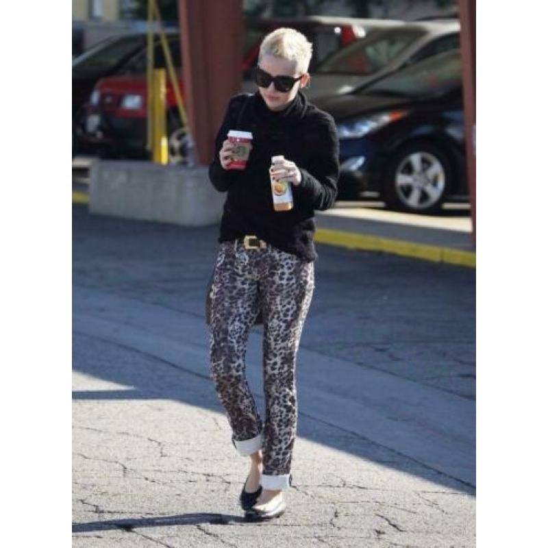 Isabel Marant broek met luipaardprint maat S (valt ruim)