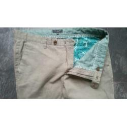 Ted Baker London slim fit katoenen heren broek groen mt S