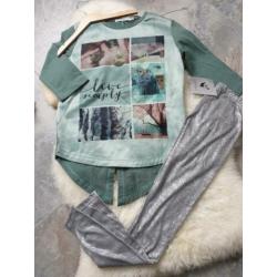 Maat 140 NIEUW Meisjes Longsleeve met Legging Set