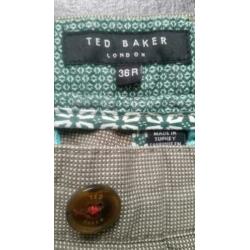 Ted Baker London slim fit katoenen heren broek groen mt S
