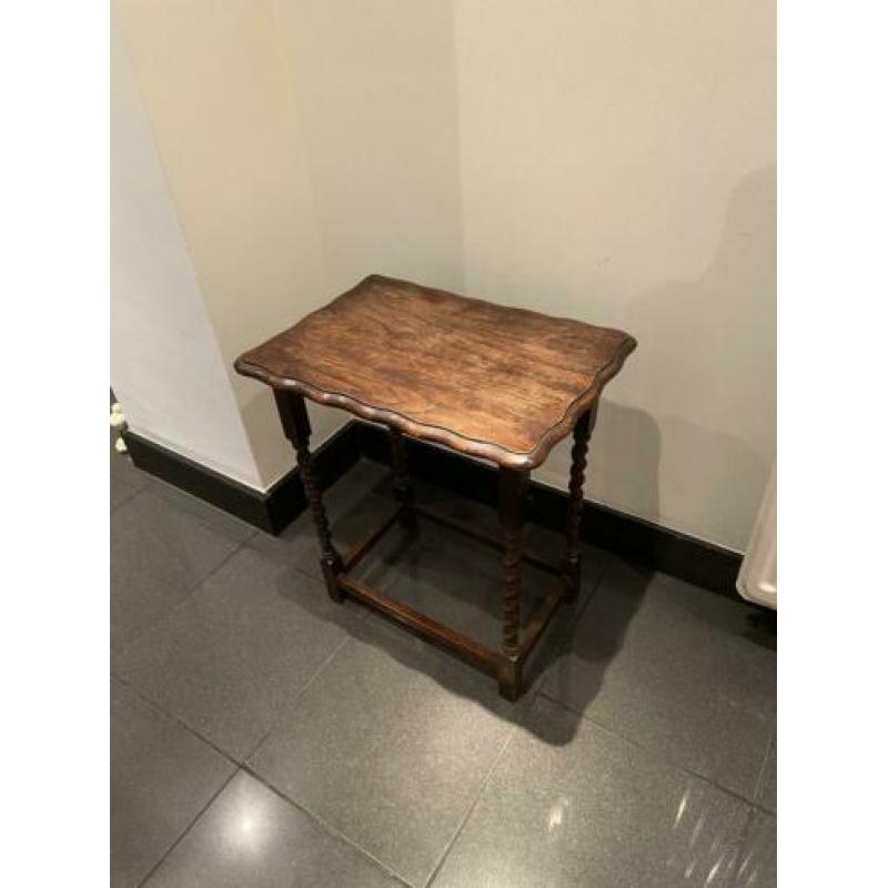 Bijzettafel eikenhout