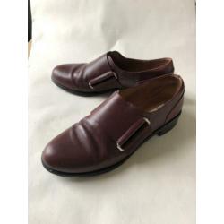 Leren aubergine brogues schoenen And Other Stories 40
