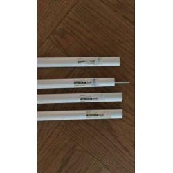 Gordijnrails Ikea Zilver 140 cm 4 stuks