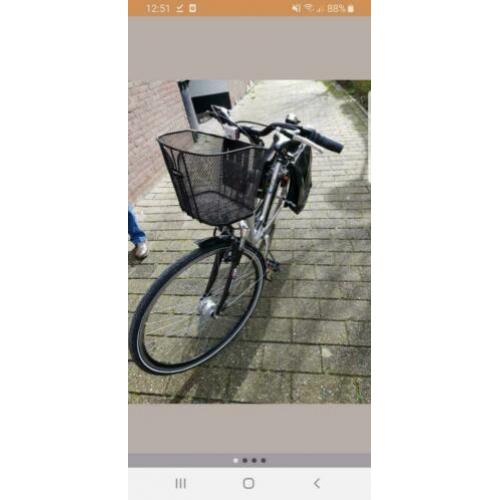 Dames fiets 8 versnellingen mand+fietstassen