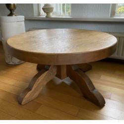 Handgemaakte eiken salontafel