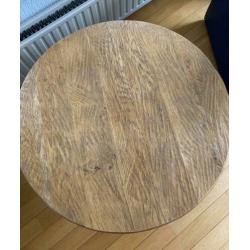Handgemaakte eiken salontafel