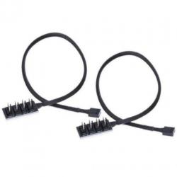 Female To 4 Male 4 Pin Port koeling fan kabel splitter