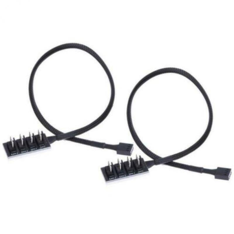 Female To 4 Male 4 Pin Port koeling fan kabel splitter