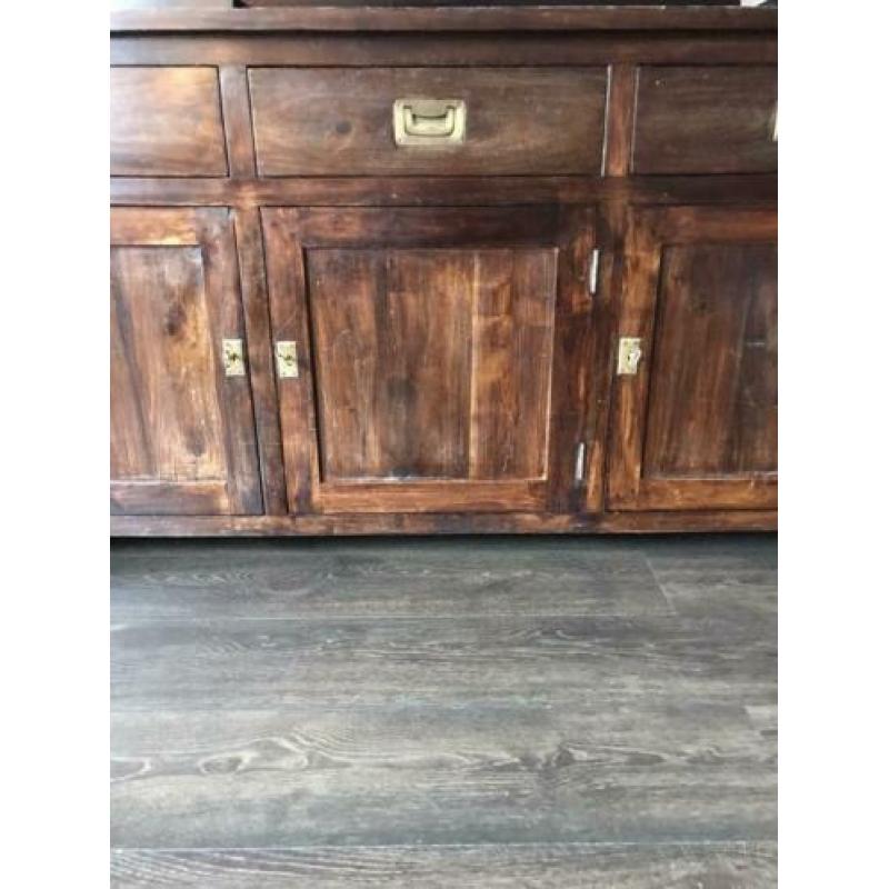 Dressoir eikenhout + bijpassende spiegel