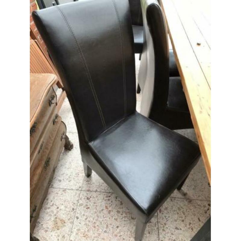 eetkamer stoelen eetkamerstoel leer 6 GRATIS