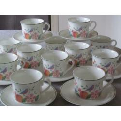 Villeroy & Boch Gallo Orangerie Design12 Kop en 10 Schotels