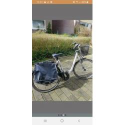 Dames fiets 8 versnellingen mand+fietstassen