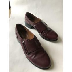 Leren aubergine brogues schoenen And Other Stories 40