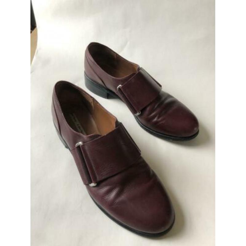 Leren aubergine brogues schoenen And Other Stories 40