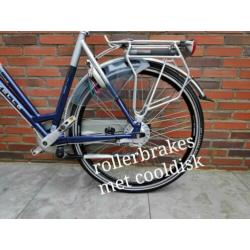 Gazelle Orange limited edition, Alu frame, 8 Nexus versnel.