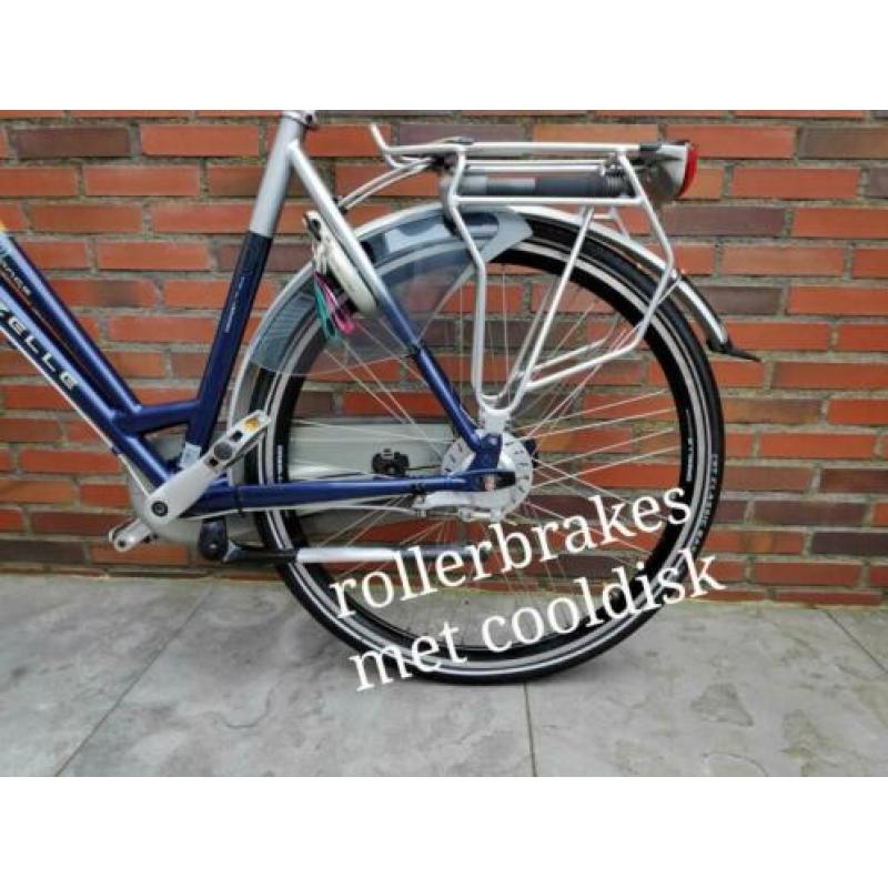 Gazelle Orange limited edition, Alu frame, 8 Nexus versnel.