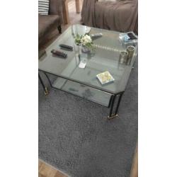 Glazen salontafel