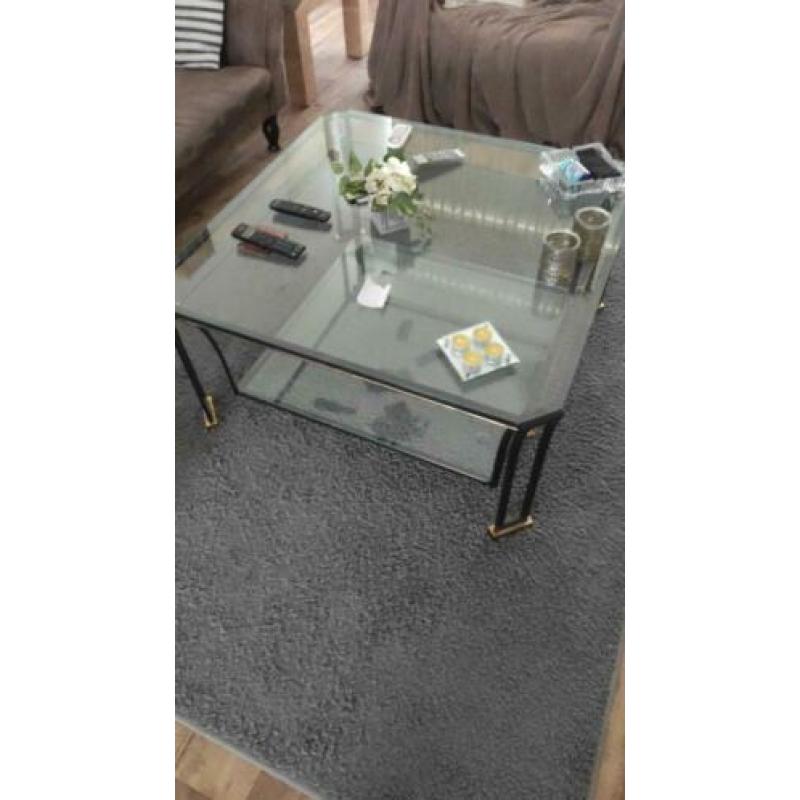 Glazen salontafel