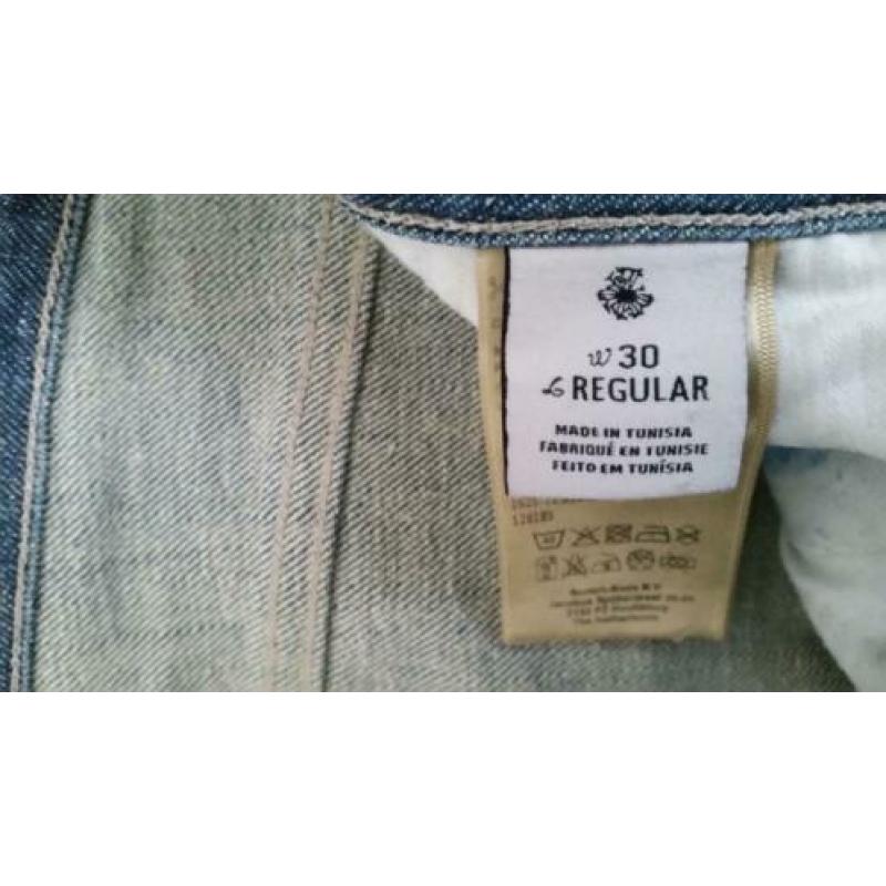 Maison scotch jeans blauw maat W 30 € 14,95