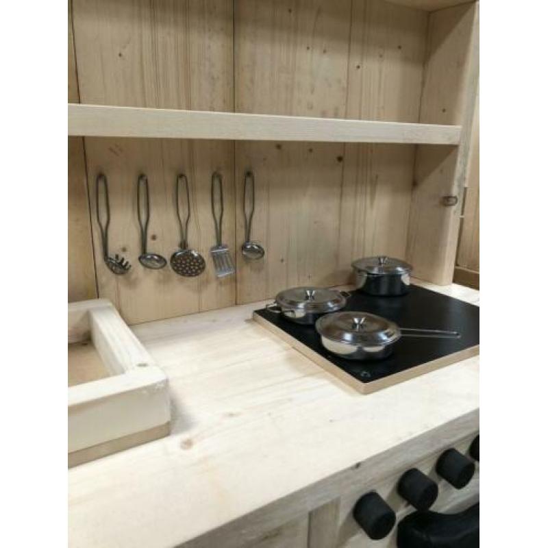Speelkeuken steigerhout NIEUW