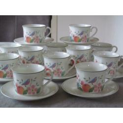 Villeroy & Boch Gallo Orangerie Design12 Kop en 10 Schotels