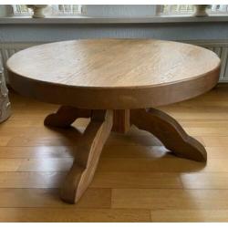 Handgemaakte eiken salontafel