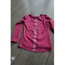 Twee Roze shirts maat 122/128, Ralph Lauren en Quapi