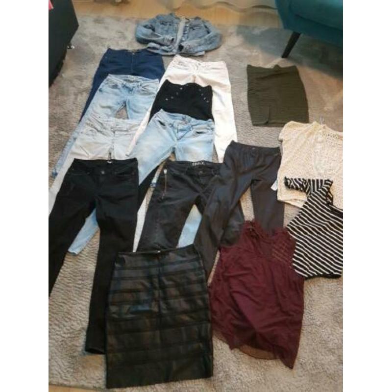 Partij 20 stuks dames merkkleding is jeans nieuw only enz