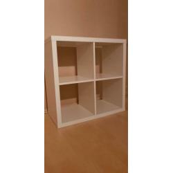Ikea kast 76 bij 76 cm met of zonder stoffen bakjes (grijs)