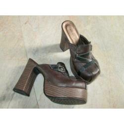 Gothic lolita punk schoenen nieuw hak 11cm mt S 36