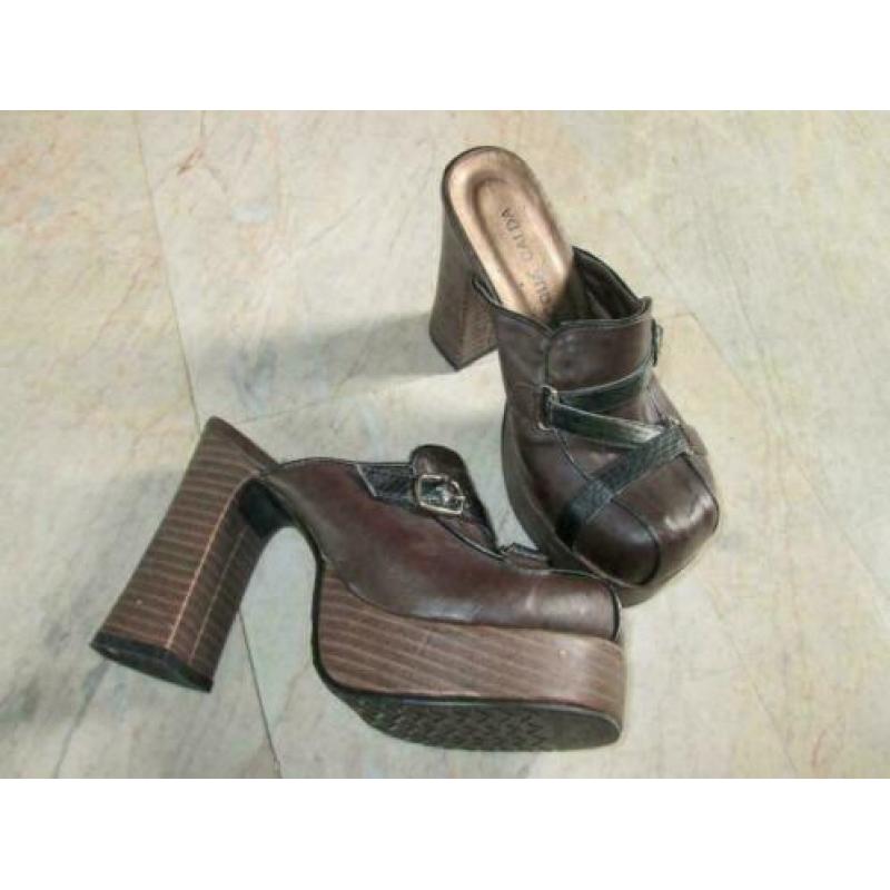 Gothic lolita punk schoenen nieuw hak 11cm mt S 36