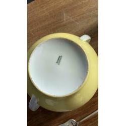 Limoges suikerpot met suikerschep (w)