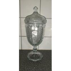 Authentic BOHEMIAN glassware hoge glazen kristallen SCHAAL??