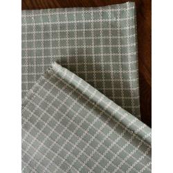 Placemat set van 2 groen/wit PASEN ( evt. te borduren.....