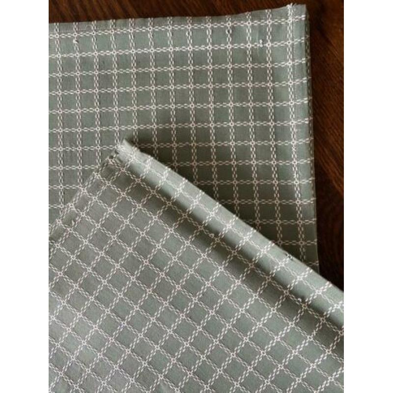 Placemat set van 2 groen/wit PASEN ( evt. te borduren.....