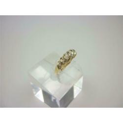 Ring goud met ca 0.10K diamanten / Z6240