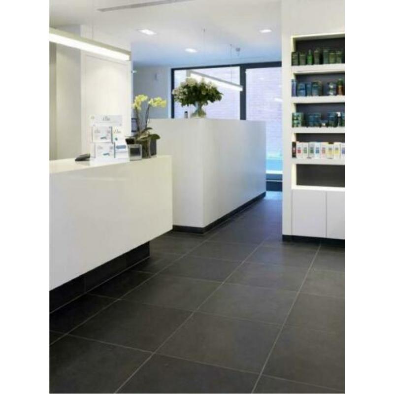 landelijke vloertegels Mustang leisteen Black Slate 60x60 cm